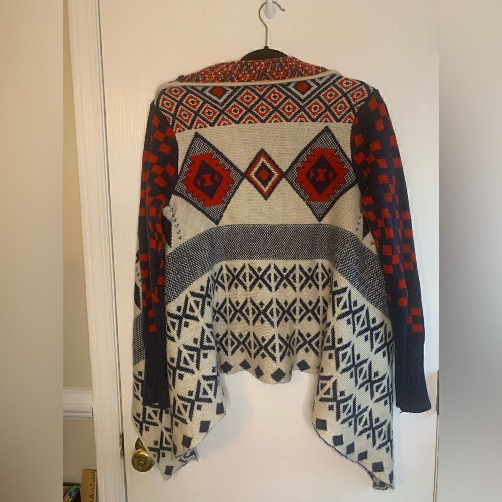 Double Zero Aztec print cardigan size M - Picture 4 of 12